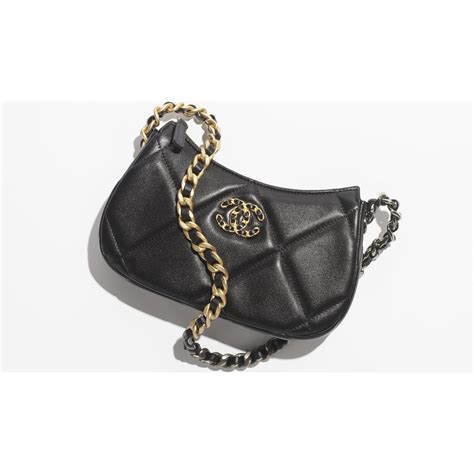 chanel black patent leather clutch|Chanel 19 clutch with chain.